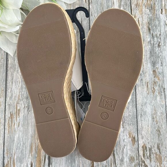 Women's Dressy Raffia Platform Slide Sandals Shies Size 9 - Picture 7 of 12